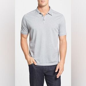 Tommy Bahama New Fray Day Island Modern Fit Polo in Gray size Large